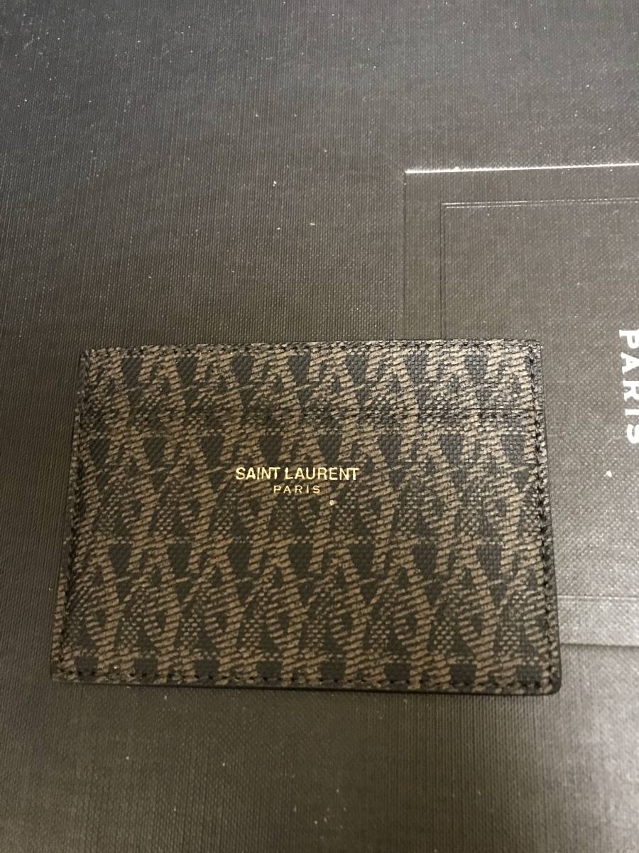 14aw頃購入サンローランパリカードケース美品。付属品はありません。モノグラム柄です。エディ。