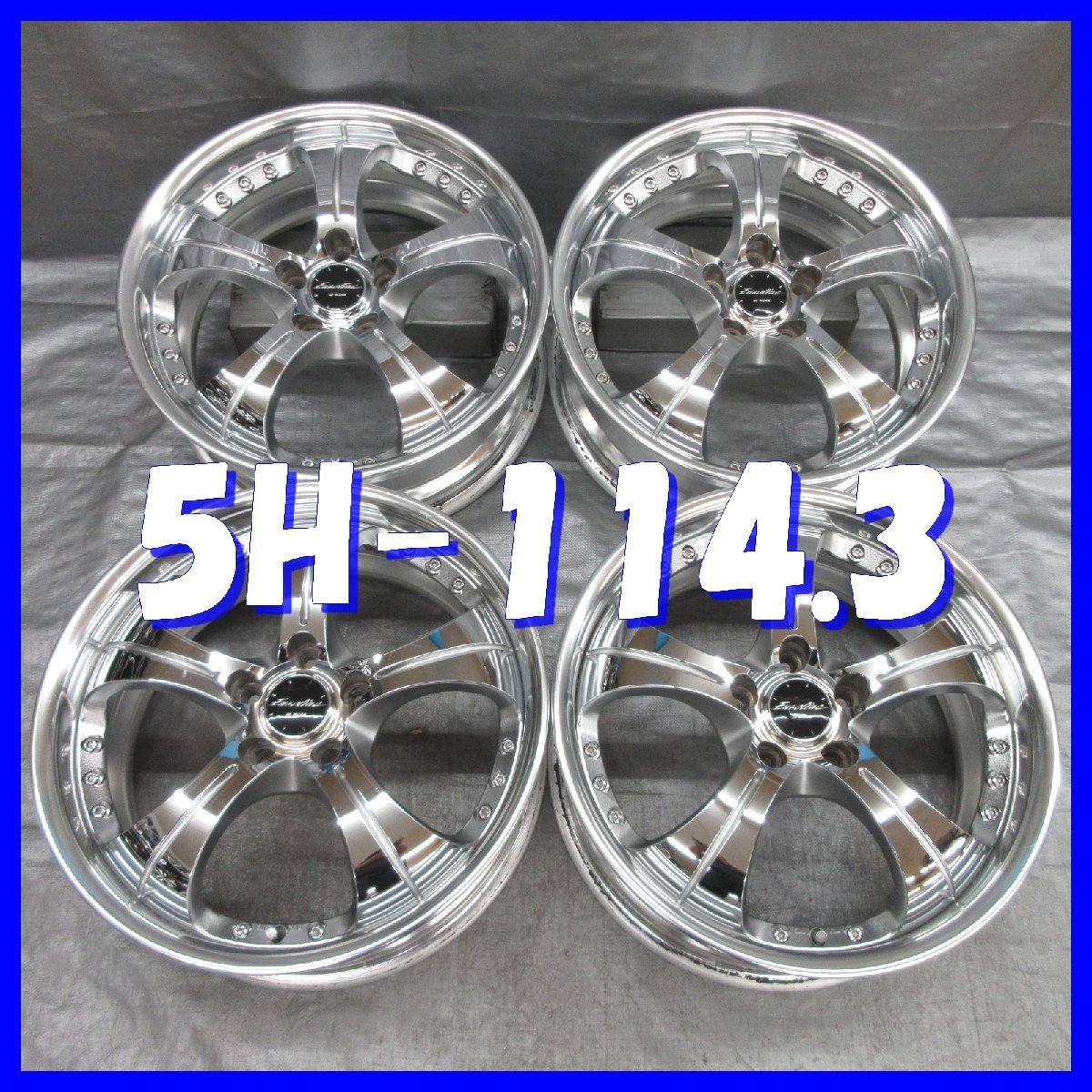 ◇送料無料 A2◇ WORK ユーロライン KH □ 18×7.5J+45 □ 5H PCD114.3 