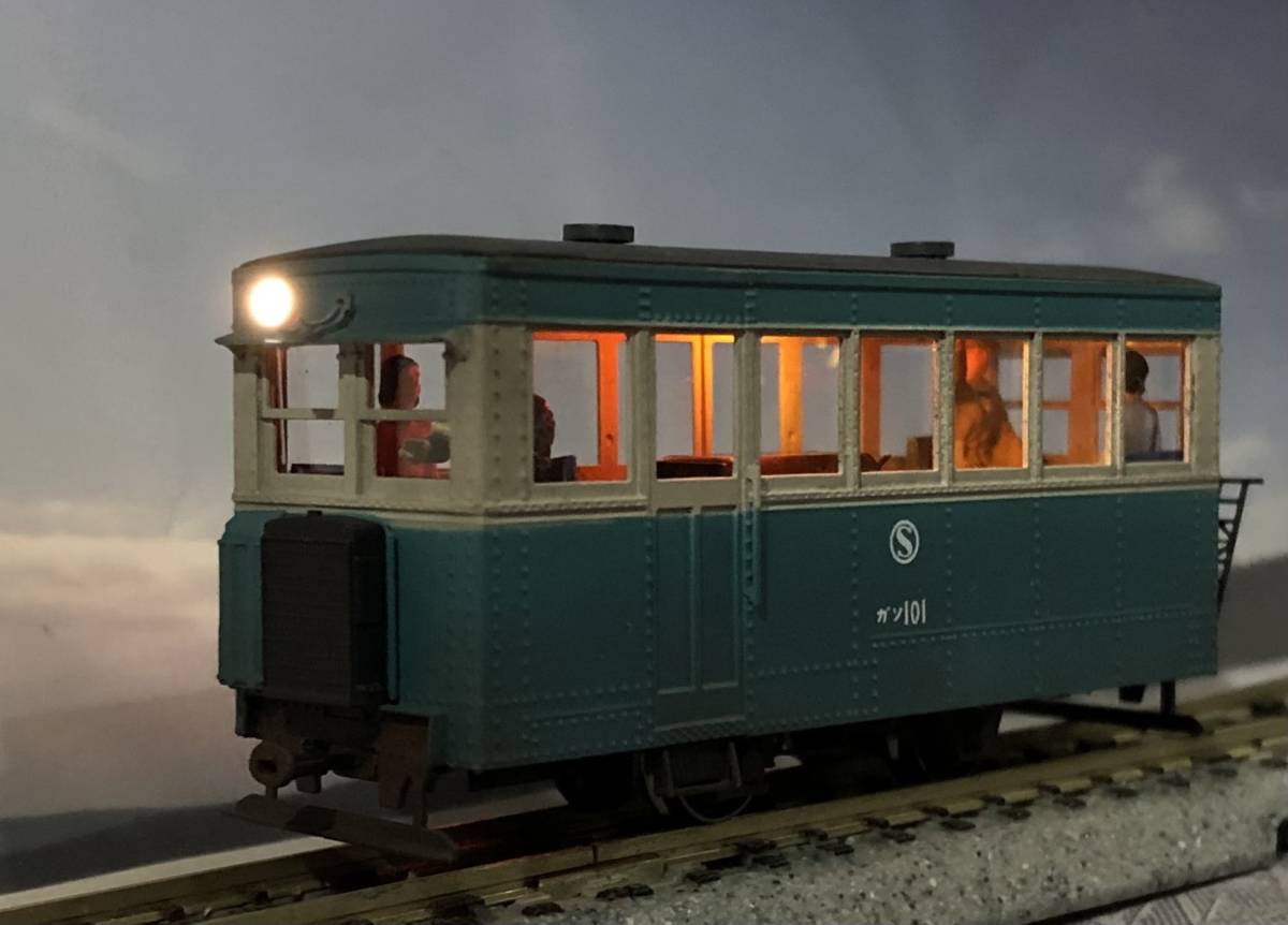 サンゴ SANGO 沼尻鉄道 ガソリンカー ガソ HOナロー HOn2 真鍮製 HOナロー Hoe 1/87 9mm ワールド工芸 沼尻鉄道 ガソ101 単端気動車