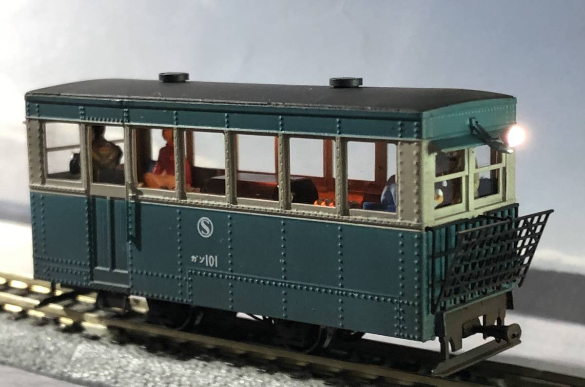 HOナロー Hoe 1/87 9mm ワールド工芸 沼尻鉄道 ガソ101 単端気動車