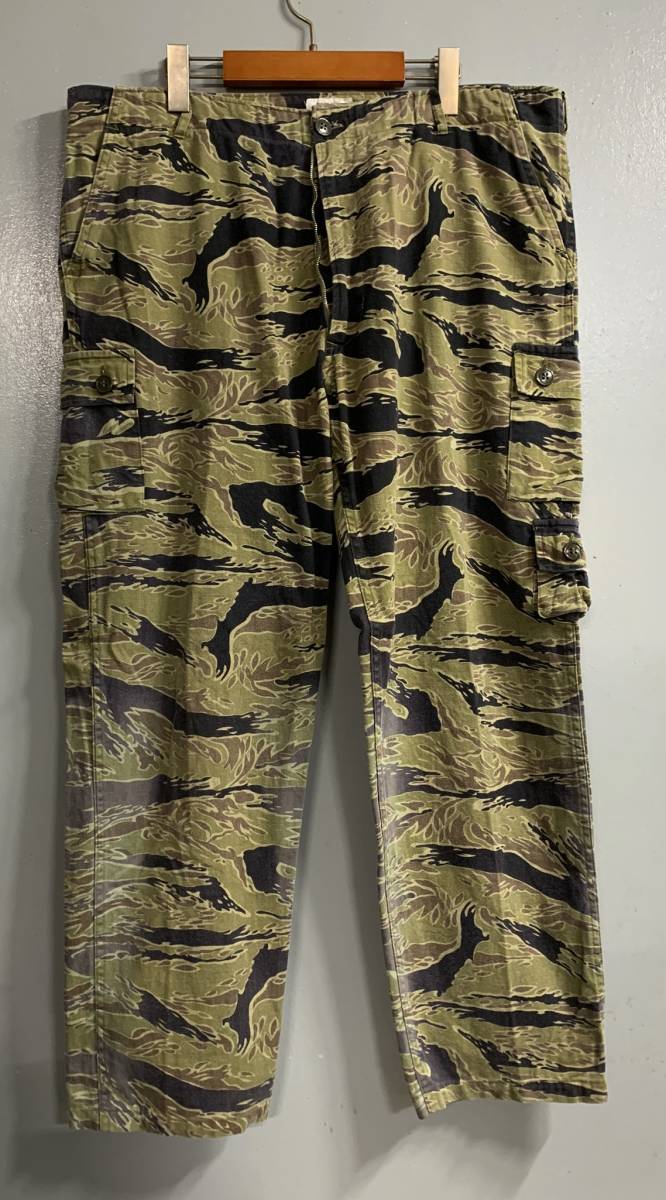 ゴールドタイガーストライプ カーゴパンツ ベトナム戦争 TIGER REPRO MADE - 米軍ベトナム戦争⁄沖縄ゴールドタイガーストライプ