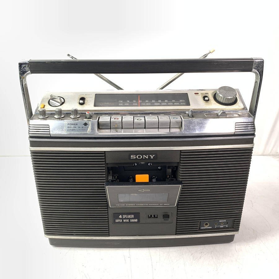 SONY, ラジオカセットレコーダー, CF3800, 中古, 故障 ト葛 SONY