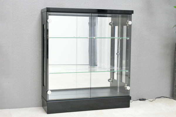 ST77C07-KC=【地域限定送料無料 新品 】LEDライト付コレクションボード 幅75cm ブラック【完成品ケース飾棚キャビネット収納outlet家具 0 &Tradition 1