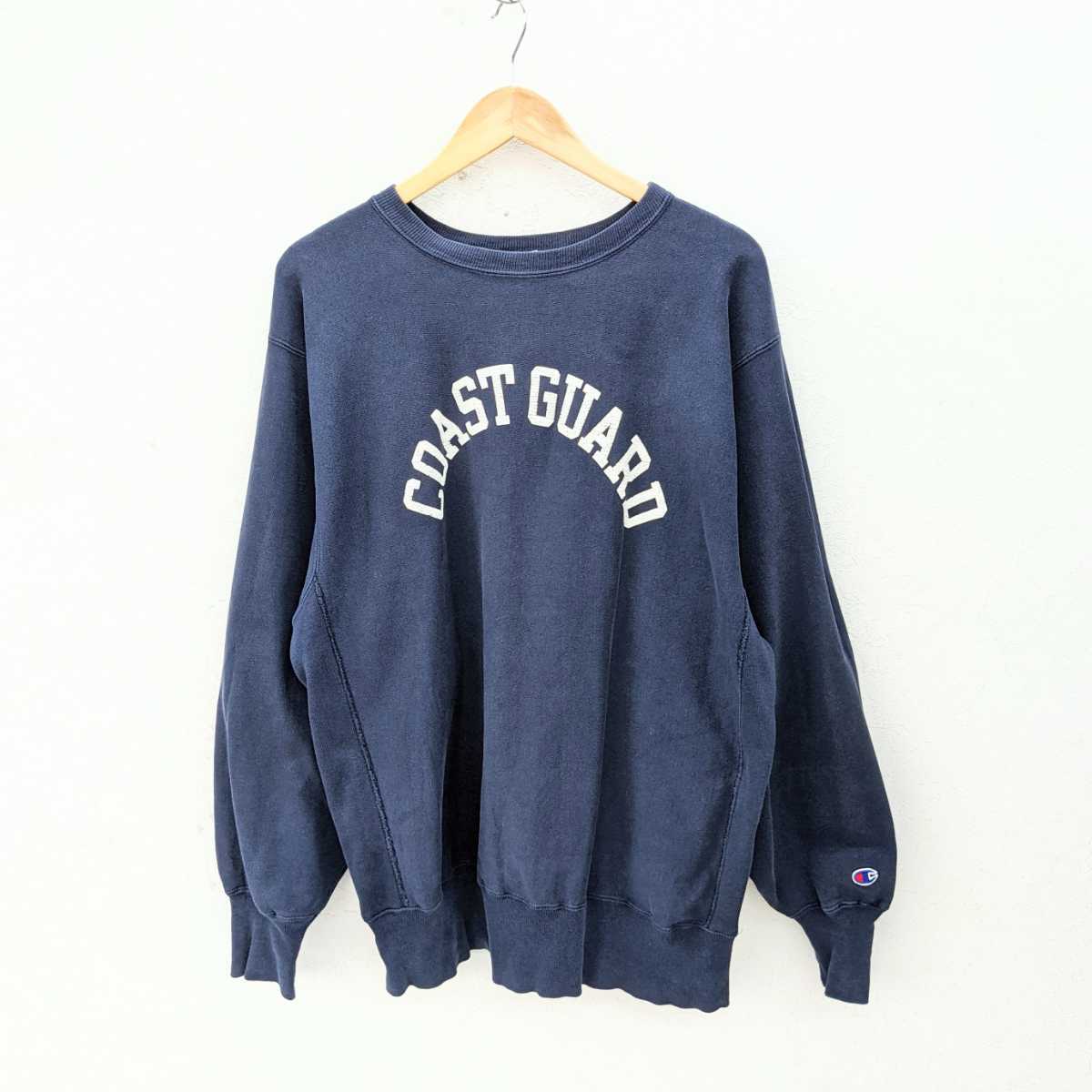 ∀ Champion スウェットトレーナー リバースウィーブ ネイビー XL USA 