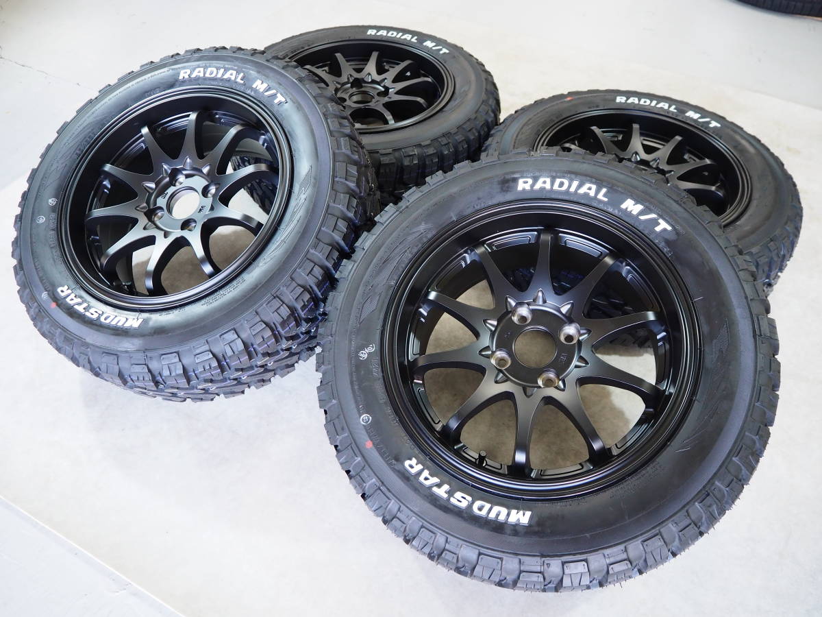 ゴツゴツ系 アゲ系 15inch 4-100 7.0J+30 MB マッドスター ラジアルM/T 