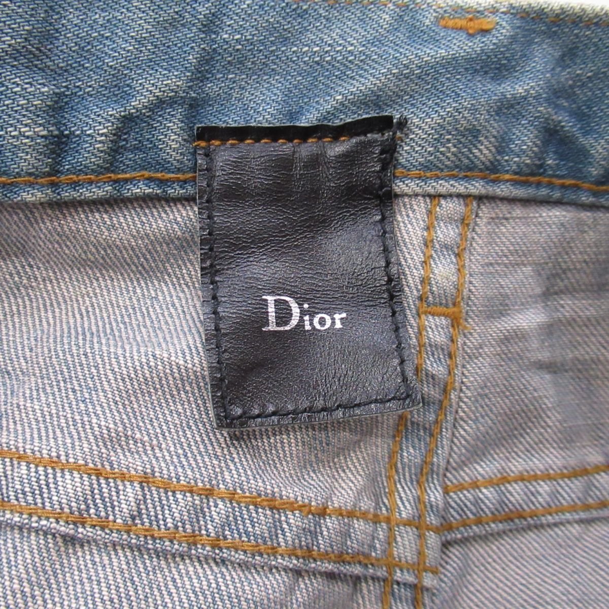 美品 エディ期 名作 DIOR HOMME ディオールオム クラッシュ加工 
