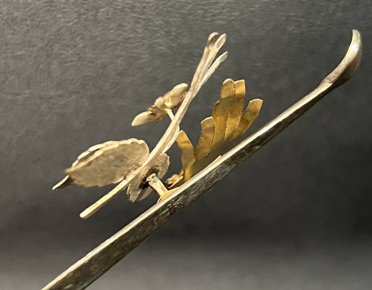 花鳥型簪 かんざし 髪飾り 和装小物 昭和レトロ アンティーク(かんざし 