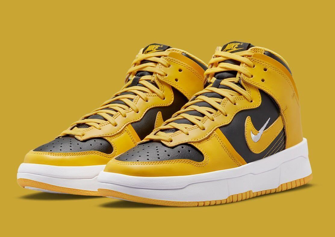 定価14300 27cm US10 NIKE WMNS DUNK HIGH UP Black Varsity Maize ダンク ハイ アップ イエロー アイオワ Iowa hi 黄 黒 白 sp DH3718-001
