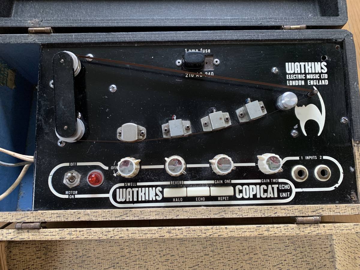ジャンク　WATKINS COPICAT テープエコー　1960年頃製　ステップアンプトランス付属