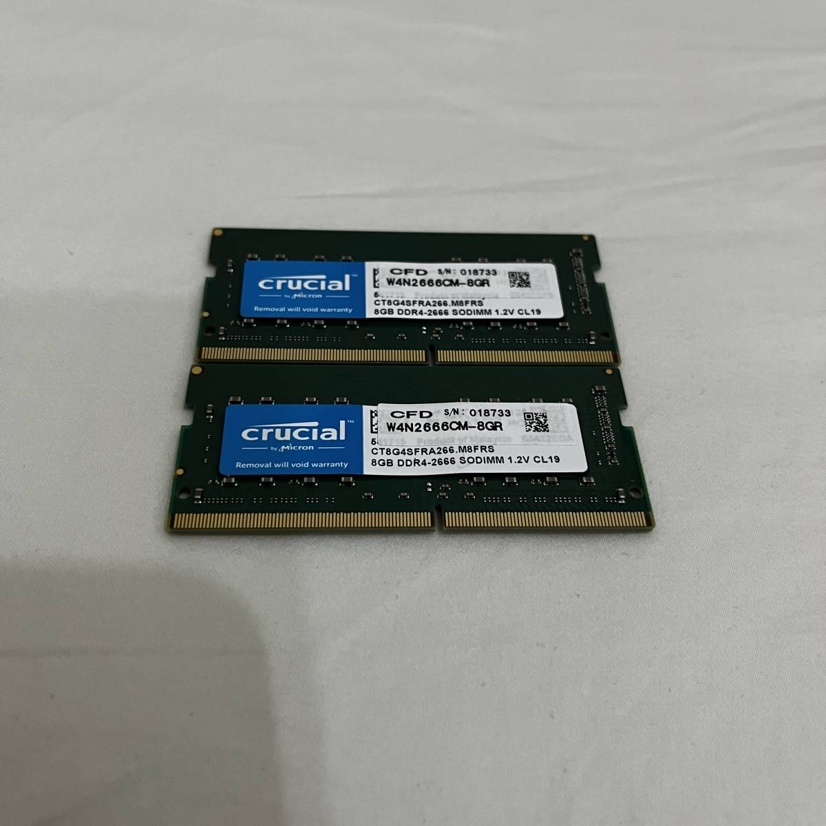 マイクロン DDR4 8GB PC4-2666V 2枚セット ホンタイ MICRON PC4-2666V