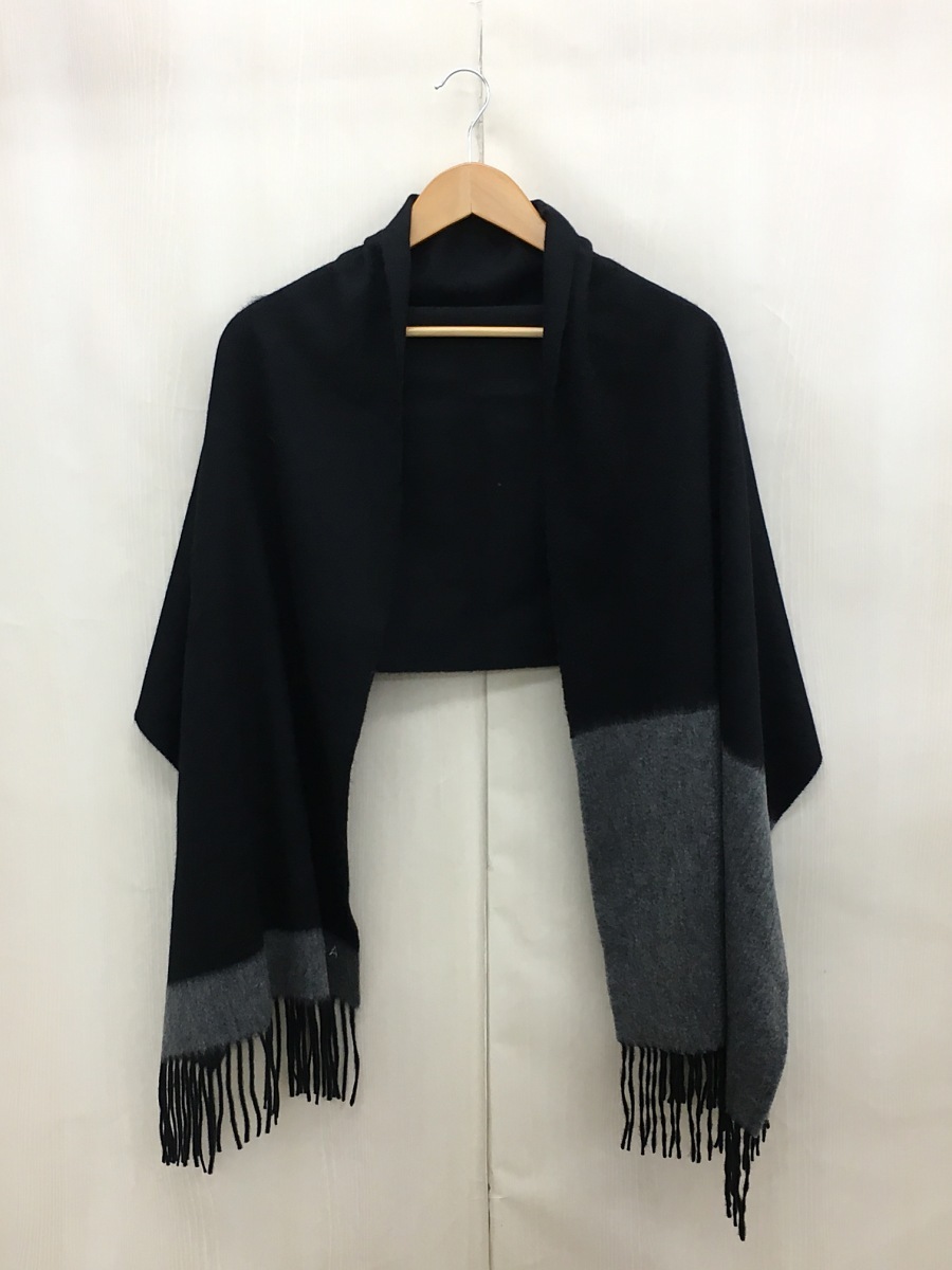 人気SALE，得価 FURLA マフラー/-/BLK/無地/ブラック&times;グレー/品質表記無し(マフラー一般)｜売買されたオークション情報、yahooの商品情報をアーカイブ公開 - オークファン マフラー一般