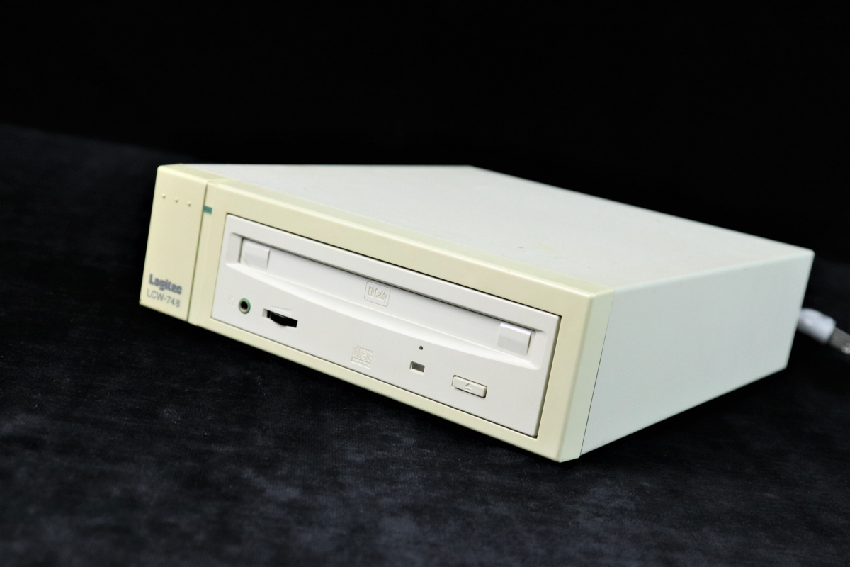 外装破損 PLEXTOR プレクスター SCSI 外付け CD-RWドライブ PX-W124TSe