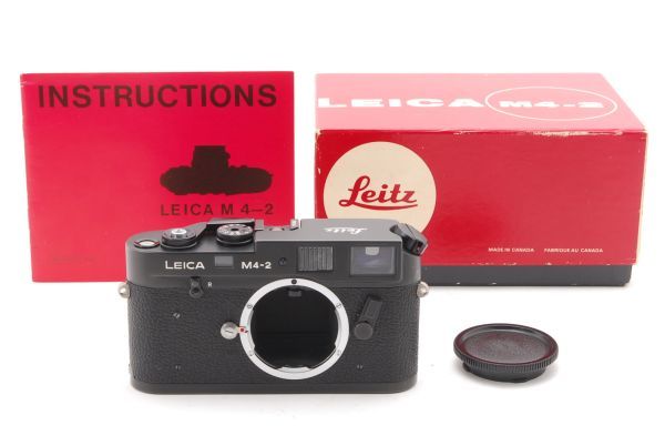 A- Mint] Leica M4-2 Black 35mm Rangefinder Film Camera w/ Box From