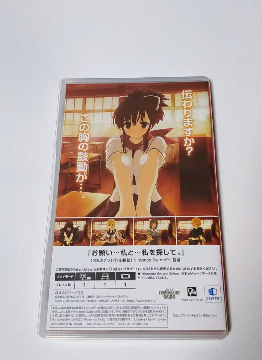 送料210円 美品 Nintendo Switch シノビリフレ 閃乱カグラ