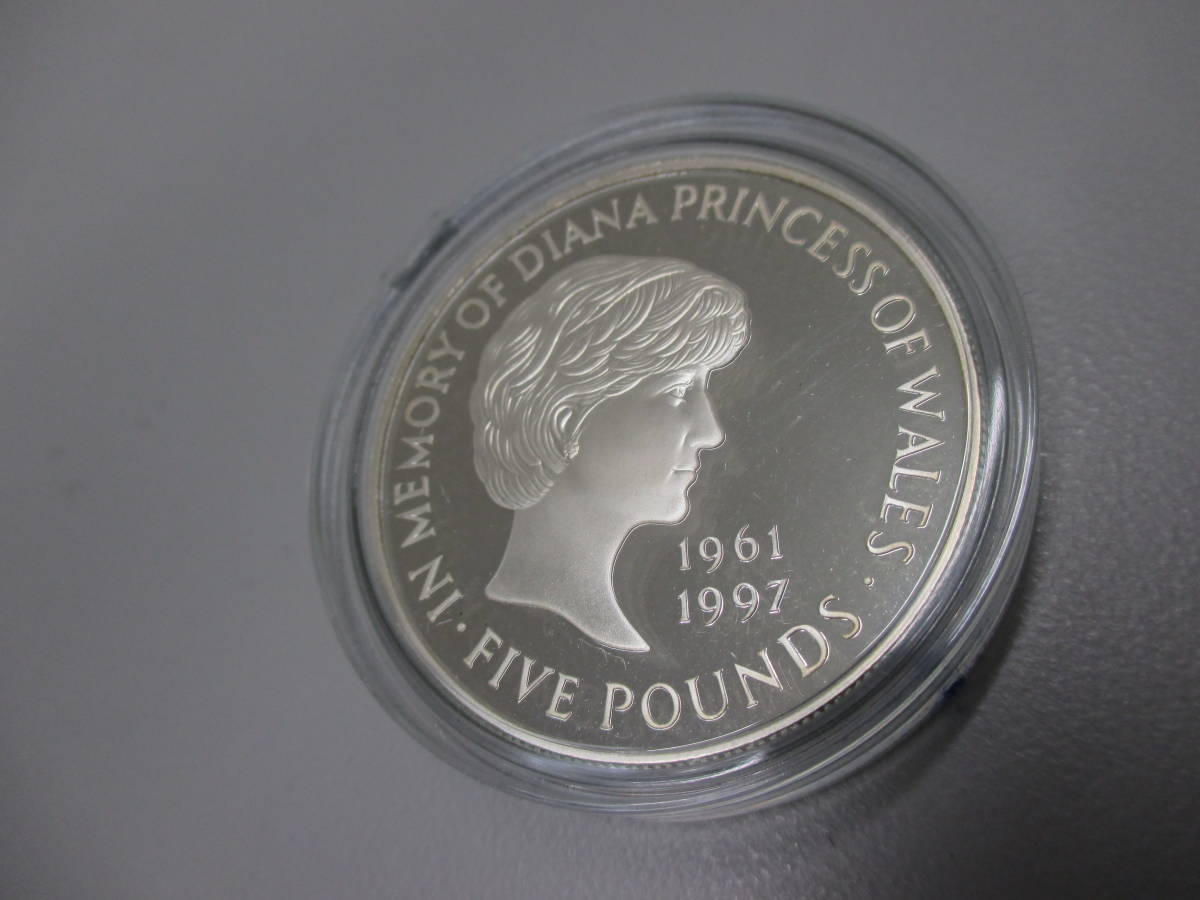 ダイアナ妃 シルバープルーフ メモリアルコイン 5ポンド銀貨 DIANA