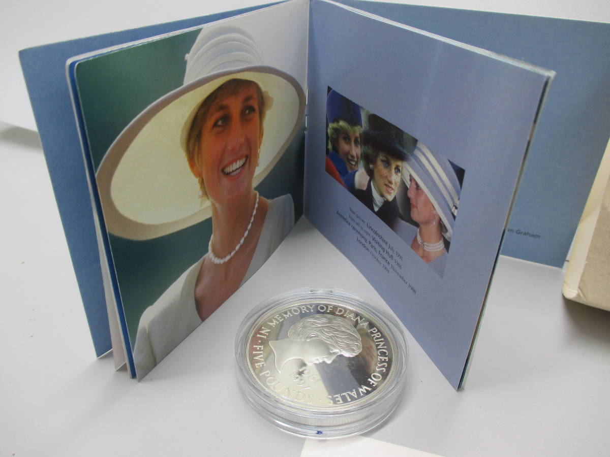 ダイアナ妃 シルバープルーフ メモリアルコイン 5ポンド銀貨 DIANA