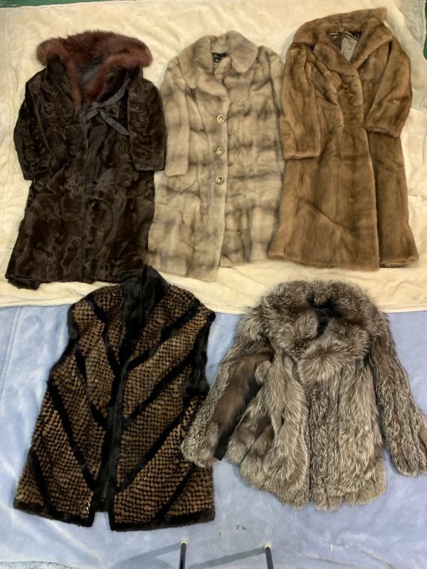 9-21-140　毛皮まとめて　SAGAMINK / B ronze Fur　など5着まとめて ファッション ビスコース コート