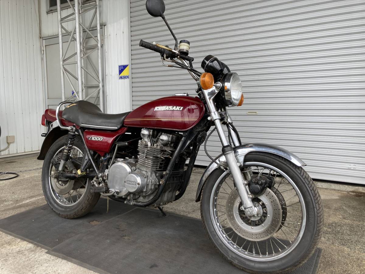 みー Z1000(KZ1000) 赤25706 KAWASAKI クランキング確認済!現状販売.要修理