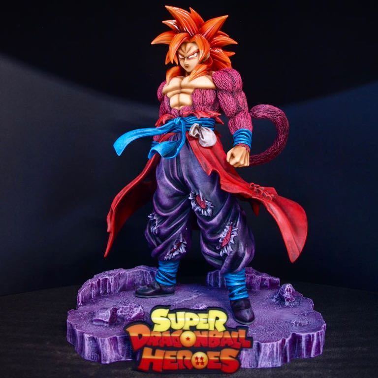 ドラゴンボール 孫悟空 ゼノ フィギュア リペイント プレート・台座 SUPERDRAGONBALLHEROES 3rd MISSION 超フルパワーサイヤ人４限界突破 ゼノ 一番くじ フィギュア ヒーローズ 二次元風塗装 ハ*セ様