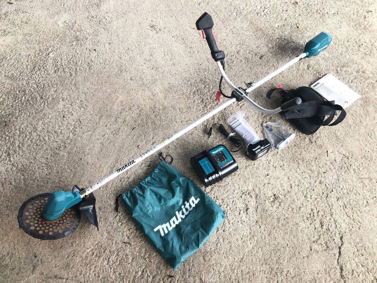 兵庫県発】 美品 makita マキタMUR190SDST 充電式 草刈機 刈払機  