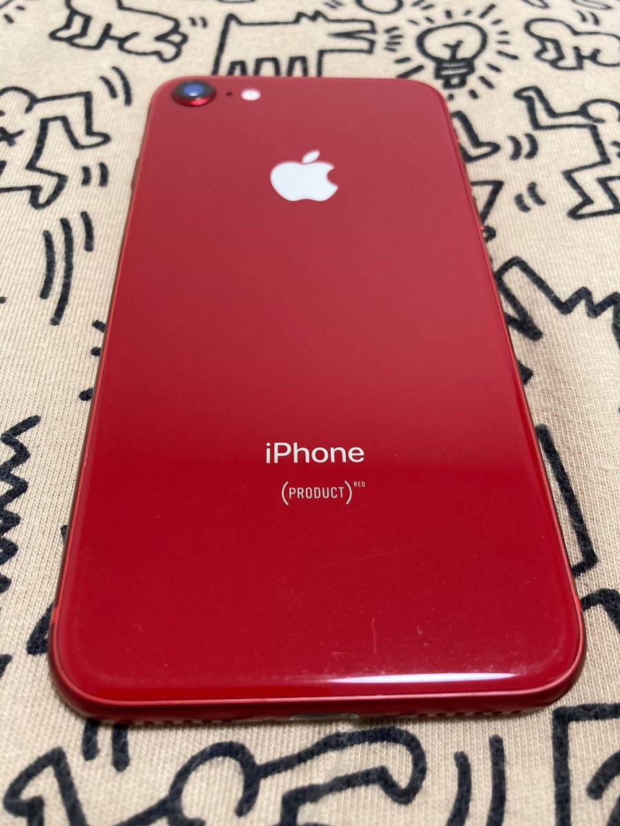 iPhone8 256GB レッド docomo SIMフリー ムスビー｜【SIMフリー