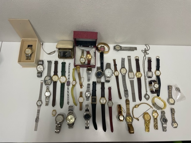 【A7132】腕時計 時計 レディース メンズ 大量おまとめ クオーツ 手巻き ジャンク品 SEIKO CITIZEN RICOH renoma 等