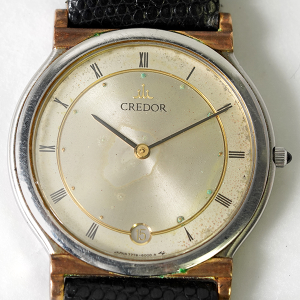 美品✨　クレドール　18Kゴールド　7779-6000 白文字盤　ローマン 美品✨ クレドール 18Kゴールド 7779-6000 白文字盤 ローマン 美品
