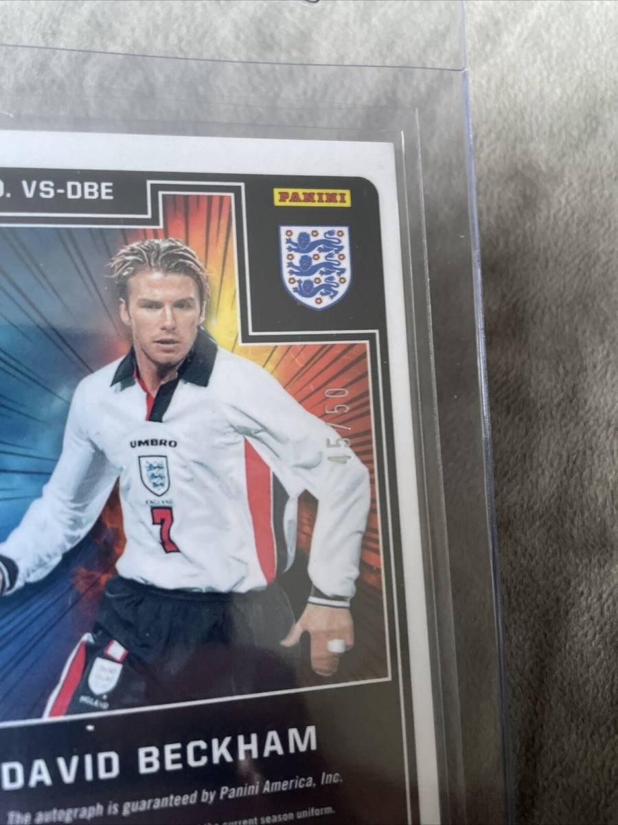 ☆限定50枚 直筆サイン☆ 2021-22 Panini Obsidian David Beckham