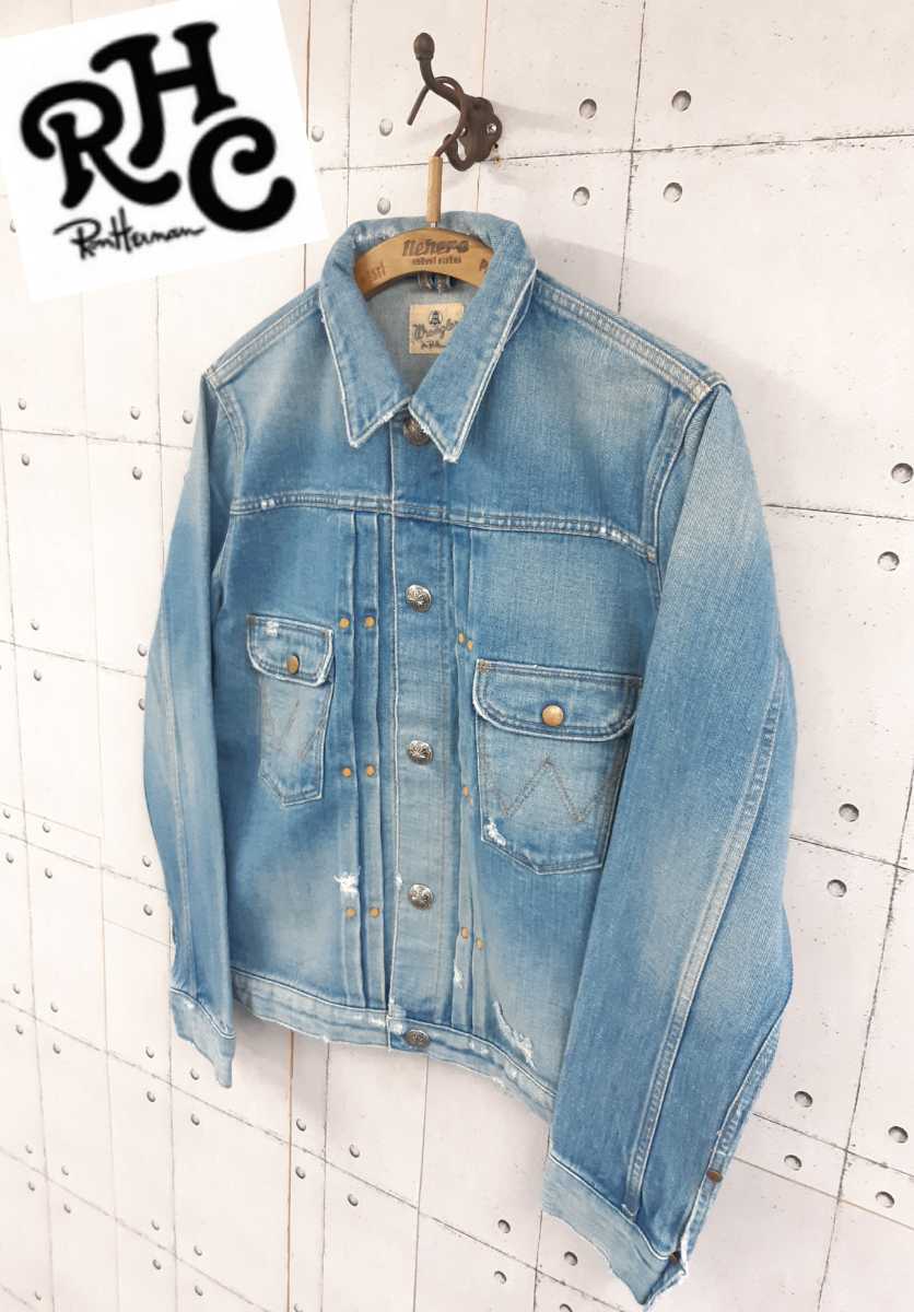 M RHC RON HERMAN WRANGLER Gジャン コンチョ デニム ロンハーマン