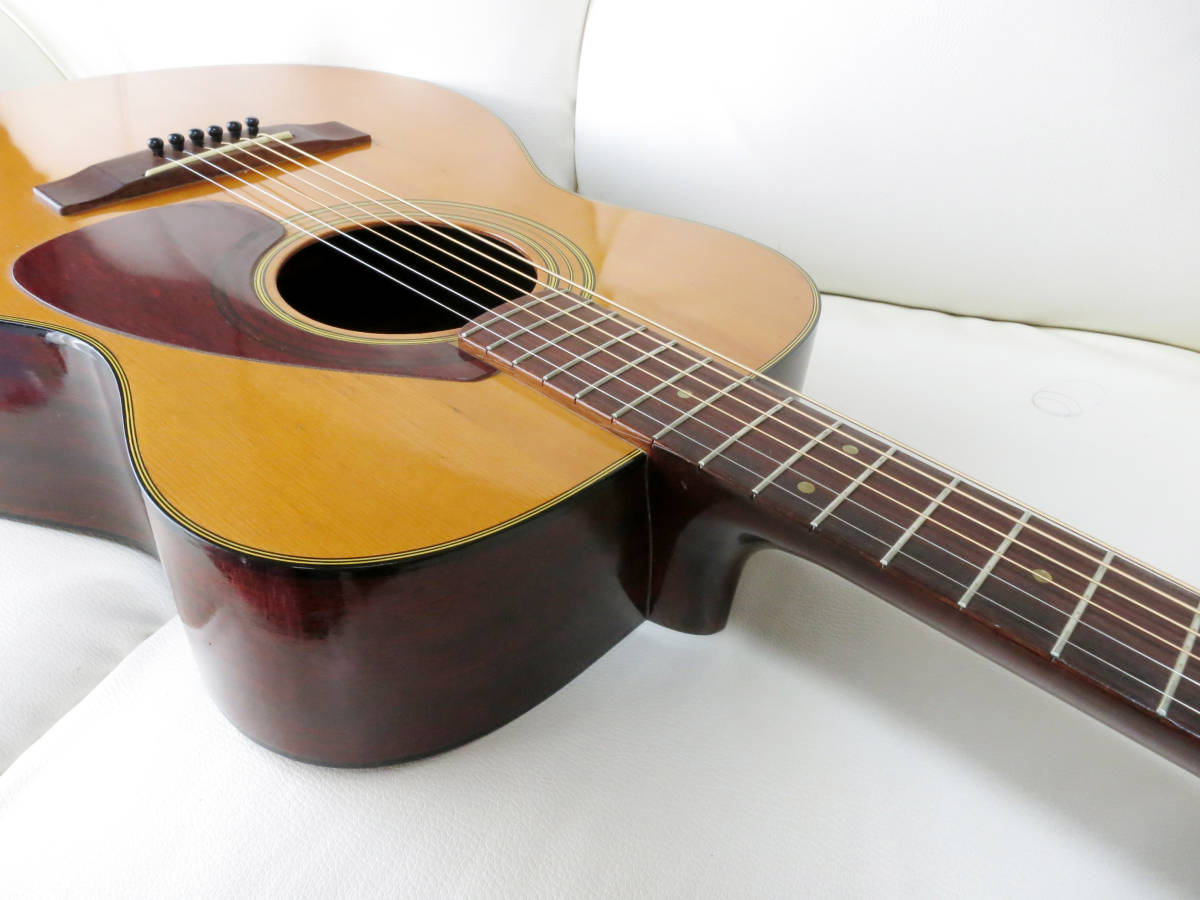 YAMAHA Acoustic guitar FG-130 Green label Japan vintage 70's made