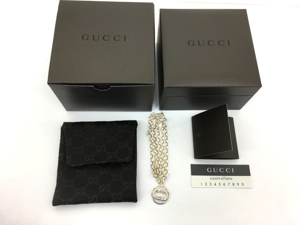 ○【60】中古品 GUCCI グッチ Gロゴ ペンダント ネックレス SV925 専用