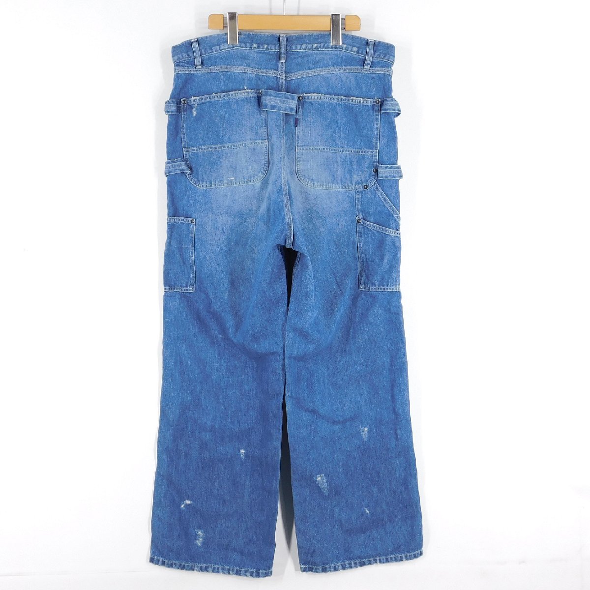 パンツ ニードルス KP154 ダメージ加工エプロンデニムパンツ