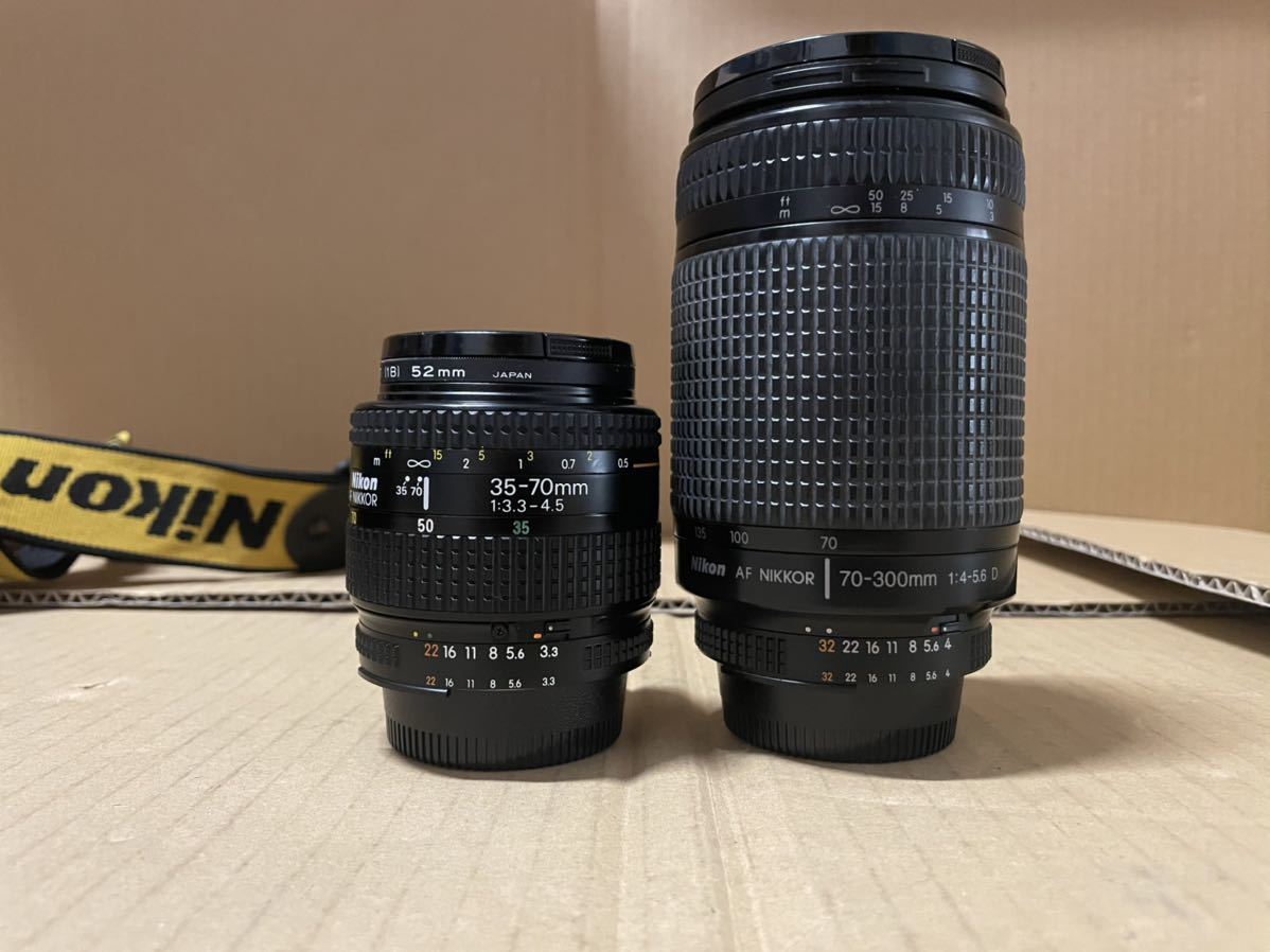 Nikon F4 ボディ 35-70mm 1:3.3-4.5/ AF nikkor 70-300mm 1:4-5.6 D (