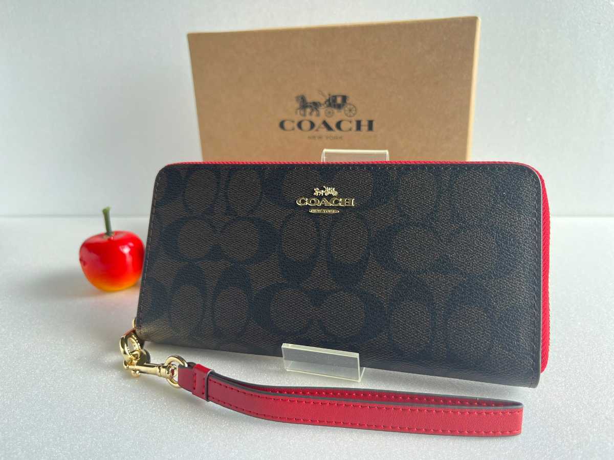 コーチ COACH シグネチャー 長財布 コーチ(COACH) 1円スタート 1円 