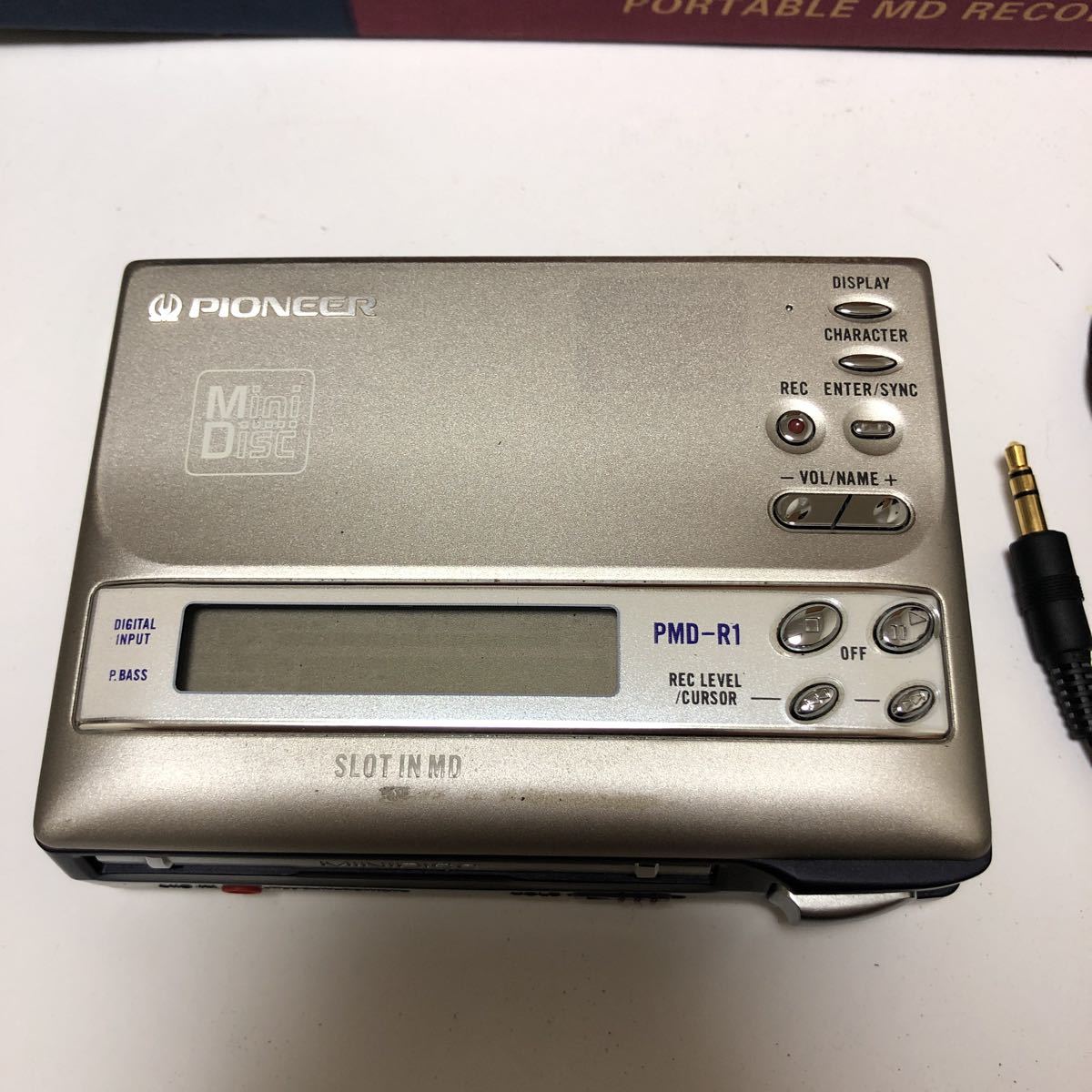 ジャンク】PIONEER ポータブル PMD-R1 MD レコーダー プレイヤー