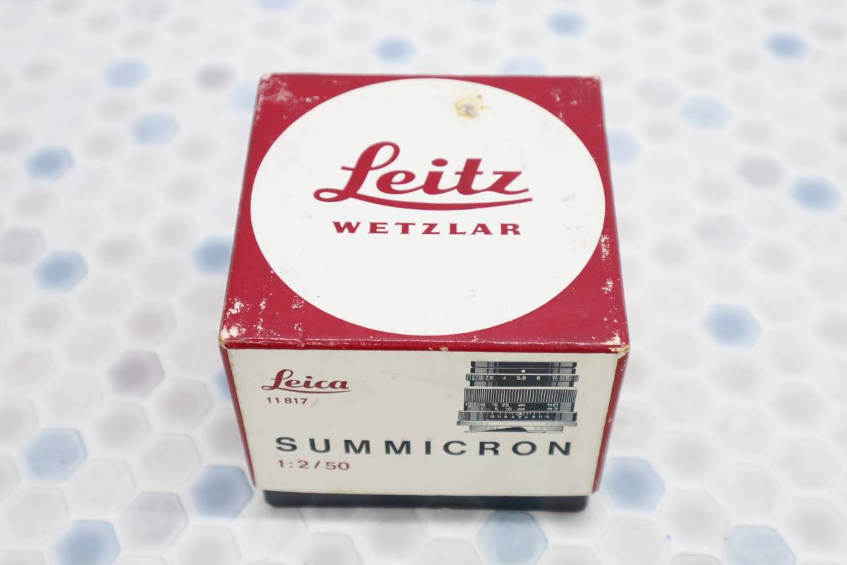◇ビンテージ 箱 レンズカバーのみ 希少 ヴィンテージ｜SUMMICRON 50mm f2 ズミクロン｜LEICA 11817 ライカ カメラ 用品｜ ■M4253