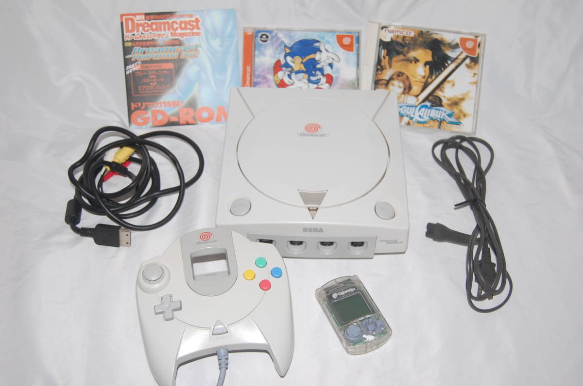 低価，SALE SEGAドリームキャスト 本体 セガ / ビジュアルメモリー/ ソフト2本セット MIL-CD ok / DREAMCAST(本体)｜売買されたオークション情報、yahooの商品情報をアーカイブ公開 - オークファン ドリームキャスト
