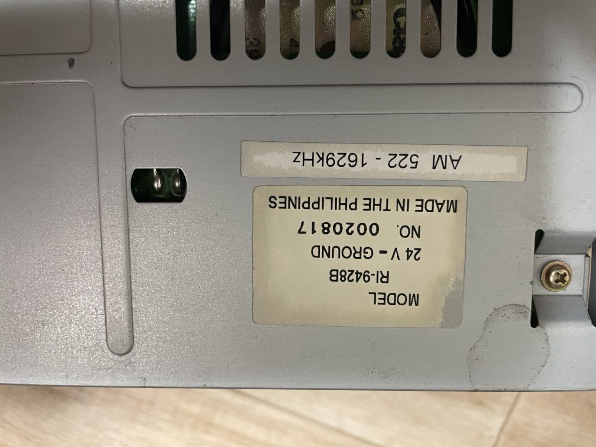 いすゞ エルフ AM ラジオ 24V-GROUND RI-9428B 24V専用 AMラジオ 即決