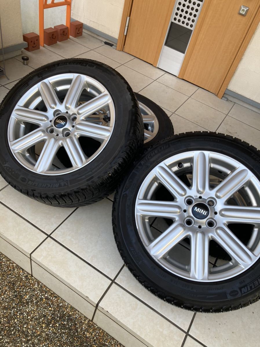 全国無料，SALE BMW MINIクラブマンR55 純正ホイール+ミシュランスタッドレスタイヤセット 195/55R16(スタッドレスタイヤ)｜売買されたオークション情報、yahooの商品情報をアーカイブ公開 - オークファン 4穴