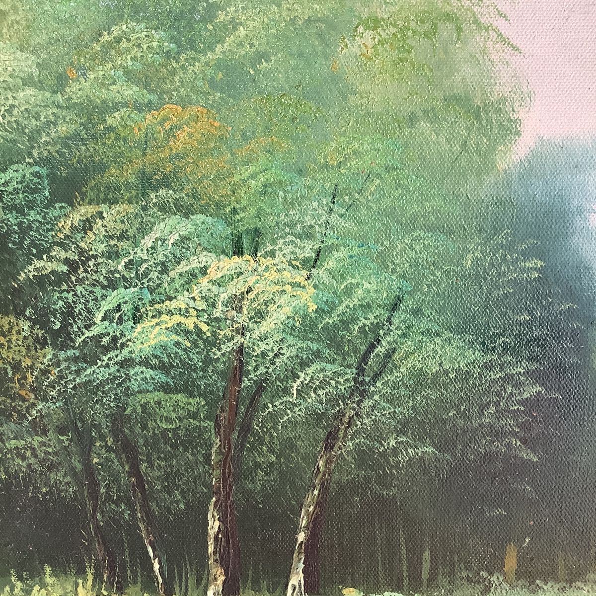 風景画 油絵 - 油彩画 絵画 : Yahoo!オークション 作者不明 原画 F6号