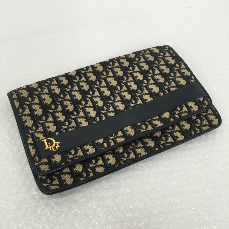 超激得，限定SALE AIAE4020 Christian Dior ディオール トロッター クラッチバッグ ネイビー(トロッター)｜売買されたオークション情報、yahooの商品情報をアーカイブ公開 - オークファン かばん、バッグ