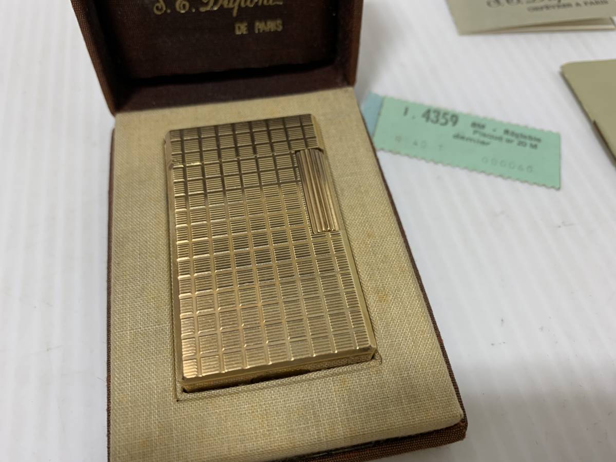 ライター ノース ザ デュポン nanamica LABEL PURPLE FACE NORTH HE オリジナル商品 動作未確認 取説付 専用ケース 金メッキ Yahoo!オークション