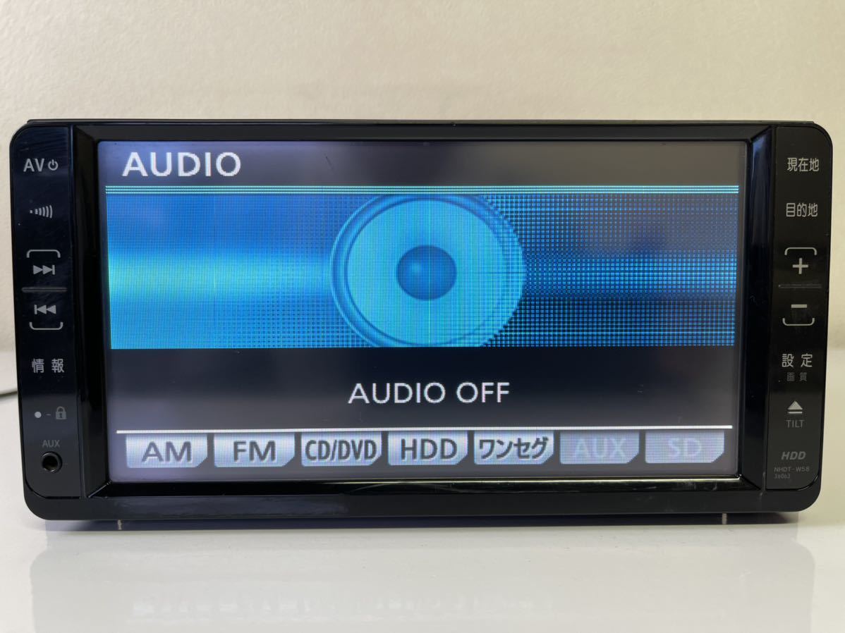 トヨタ純正 HDDナビ NHDT-W58 08545-00R80 DVD再生 ワンセグ AUX