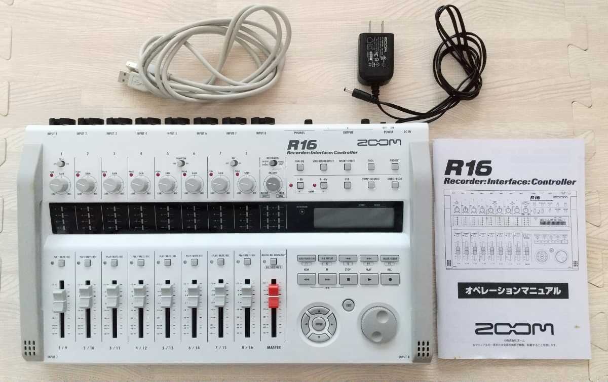 ZOOM R16 マルチトラックレコーダー MTR 簡易動作確認済み 生産終了品