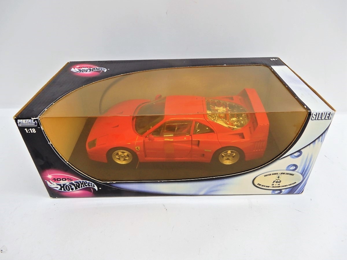 071Z168☆【未開封品】HotWheels/ホットウィール 1/18 Ferrari F40 