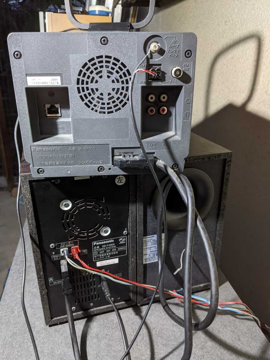 【中古】HDDコンポ　Panasonic　SB-FA800 パナソニック HDD＆SD録音対応 ミニコンポ＋スピーカー SB-FA800
