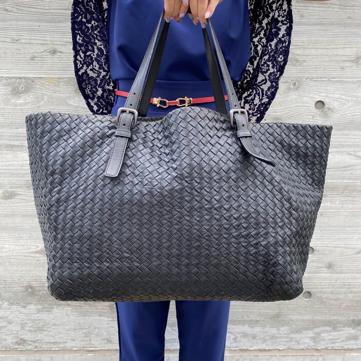 超激得，大人気 1円 極 超高級品 定価50万 ボッテガヴェネタ Bottega Veneta ビジネス メンズ トートバッグ イントレチャート ブラック 黒 大容量(かばん、バッグ)｜売買されたオークション情報、yahooの商品情報 男性用