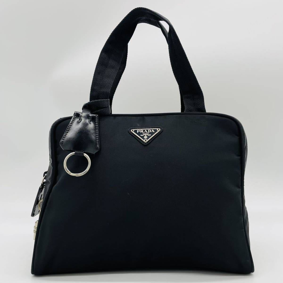 1円 PRADA プラダ テスートナイロン ハンドバッグ トートバッグ 手持ち 