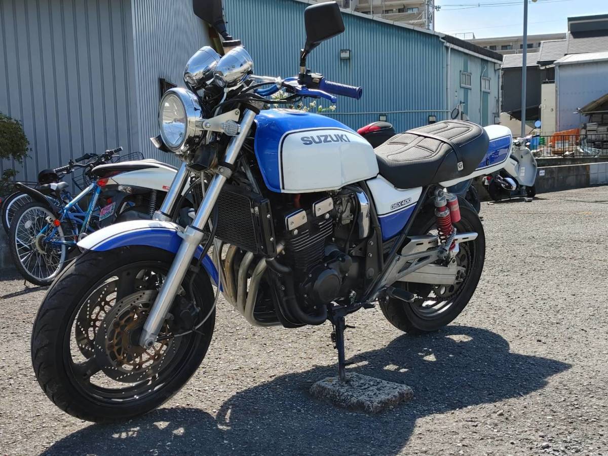 早い者勝ち！GSX400インパルス【GK79A】希少クーリーカラー 検査付き Yahoo!オークション - GSX400インパルス GK79A 希少クーリーカラー 白