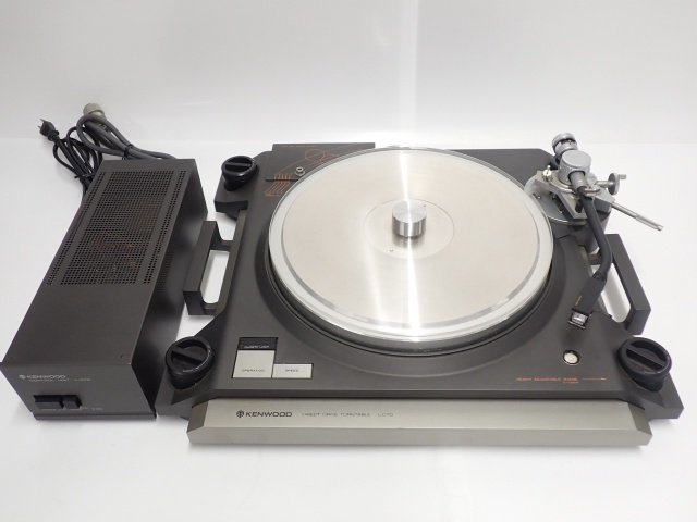 【大人気，新品】 名機 KENWOOD ケンウッド ダイレクトドライブターンテーブル レコードプレーヤー L-07D 初期型 電源ユニット付き ∬ 67637-5(ケンウッド、トリオ)｜売買されたオークション情報、yahooの商品情報 ケンウッド、トリオ